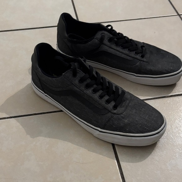 Vans Other - Vans Black Low-Top Canvas Skate Sneakers